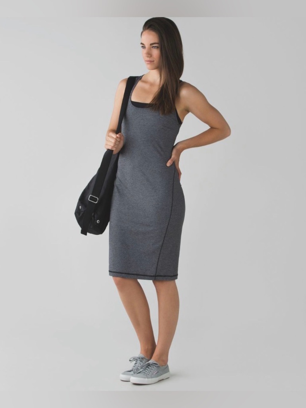 Lululemon Go For It Dress Micro Stripe Black White – Approx. Size 4 – Like New